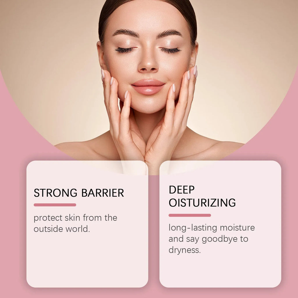 100g translucent jar of facial moisturising cream with glycerin and ceramide NP