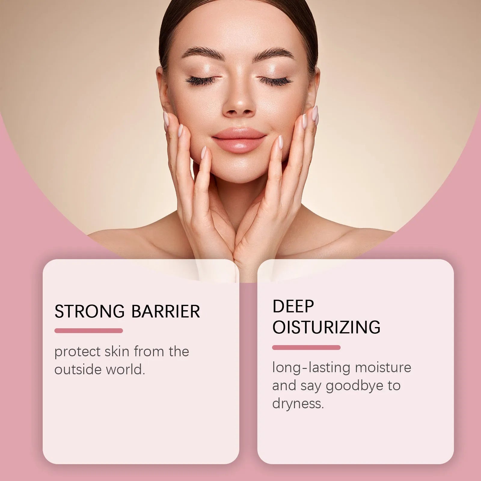 100g translucent jar of facial moisturising cream with glycerin and ceramide NP