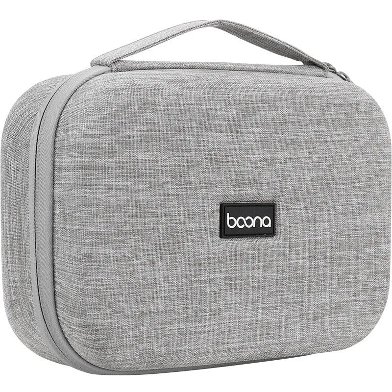 Gray EVA multifunctional digital storage bag for data cable headset charger with 3kg load capacity