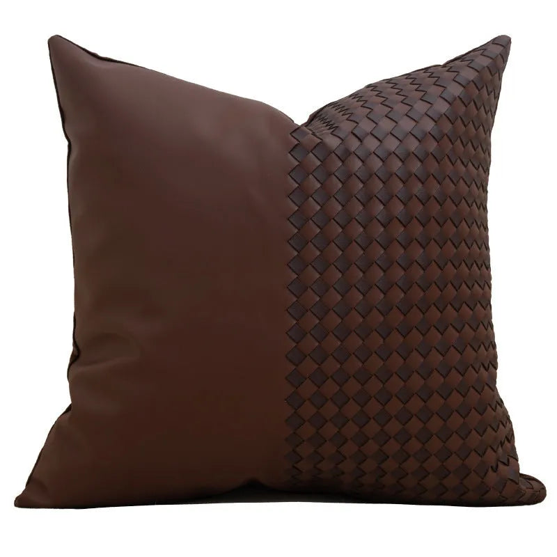Geometric cushion cover in Misty Forest Series, 45x45cm and 30x50cm, modern simplicity style, PP cotton filler.