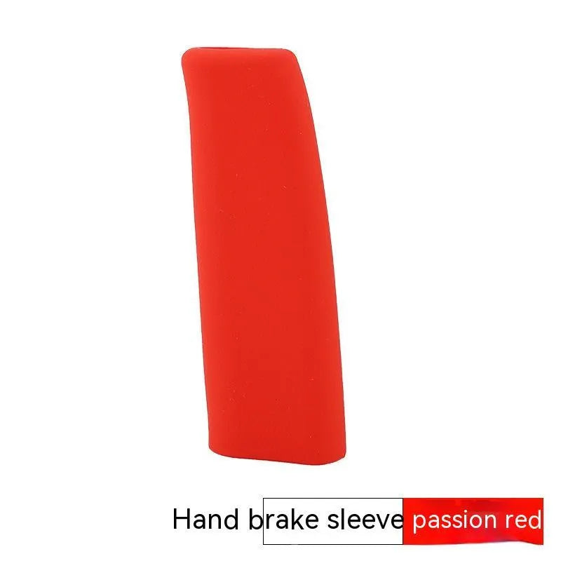 Universal silicone handbrake sleeve in five colours for manual and automatic cars