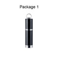 Black Amoi A1 metal digital voice recorder with headset.