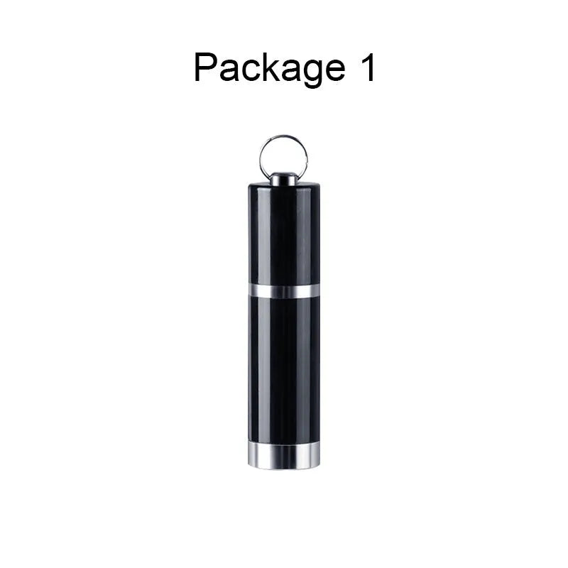 Black Amoi A1 metal digital voice recorder with headset.