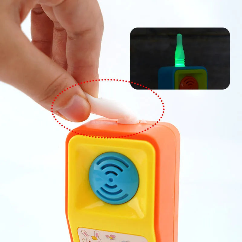 Colourful cartoon animal electric toy for children with sound and light features.