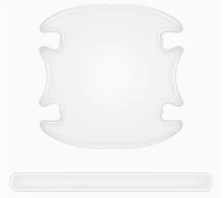 Clear transparent car door handle protective stickers 4-piece set for scratch prevention