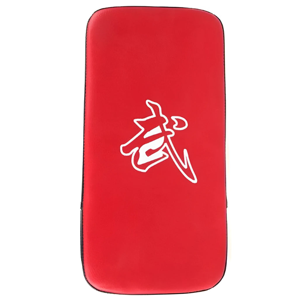 Square foot target pad boxing training prop in blue vertical orientation