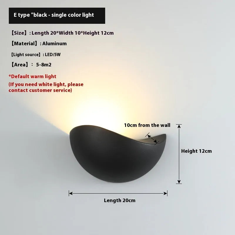 Black Bird's Nest style waterproof LED courtyard lamp with warm white glow.