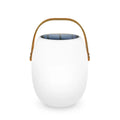 Solar garden ambience light white plastic IP65 outdoor decorative USB rechargeable 18x27cm