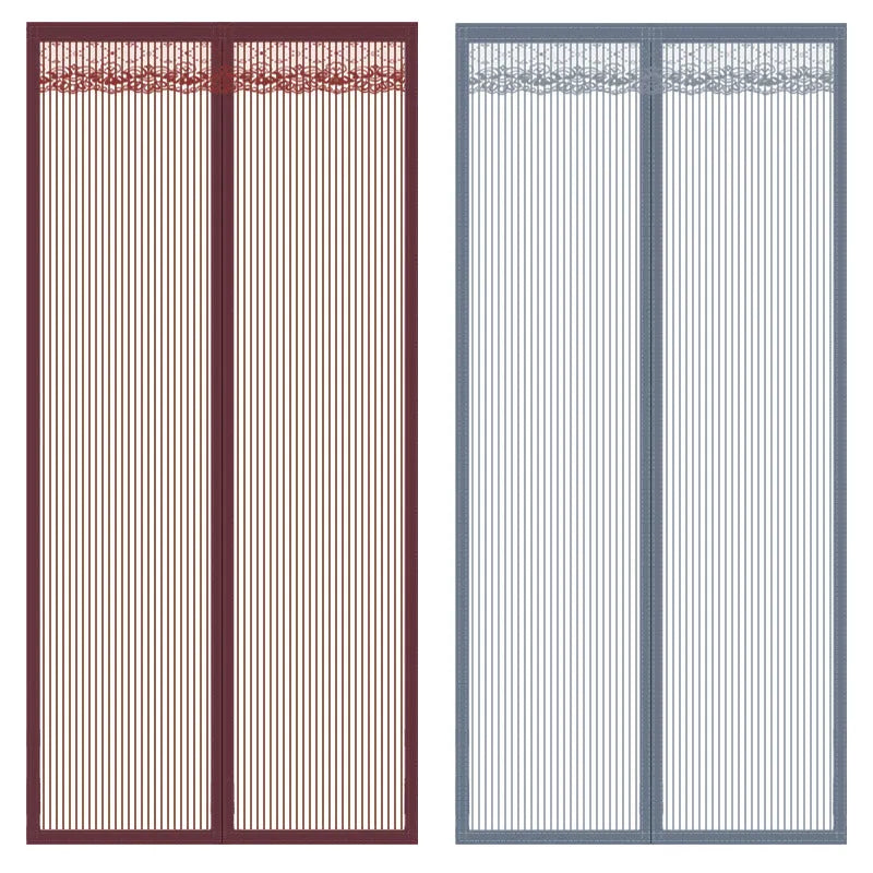 Coffee door curtain with Velcro fixing, 90x230cm, shown in solid or striped modern simplicity style