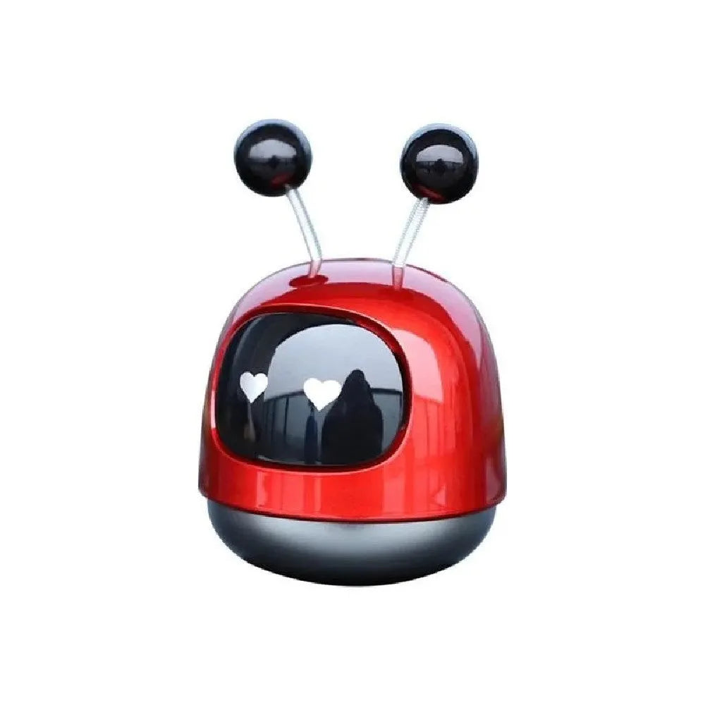 Robot-shaped car vent aromatherapy decoration with 40ml capacity in three flavour variants