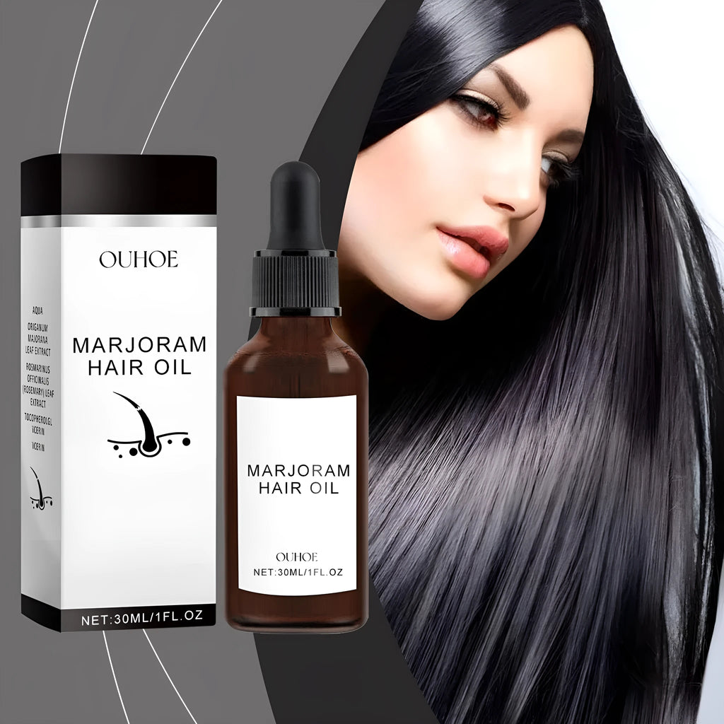 Marjoran Mi Hair Oil 30ml bottle with moisture replenishment formula for dry hair repair