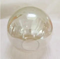 Single head glass pendant lamp with iron body, adjustable 1.5 m drop, in clear, cognac, amber, smoky grey or coffee