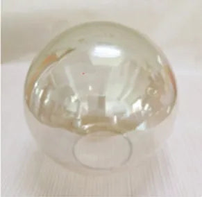 Single head glass pendant lamp with iron body, adjustable 1.5 m drop, in clear, cognac, amber, smoky grey or coffee