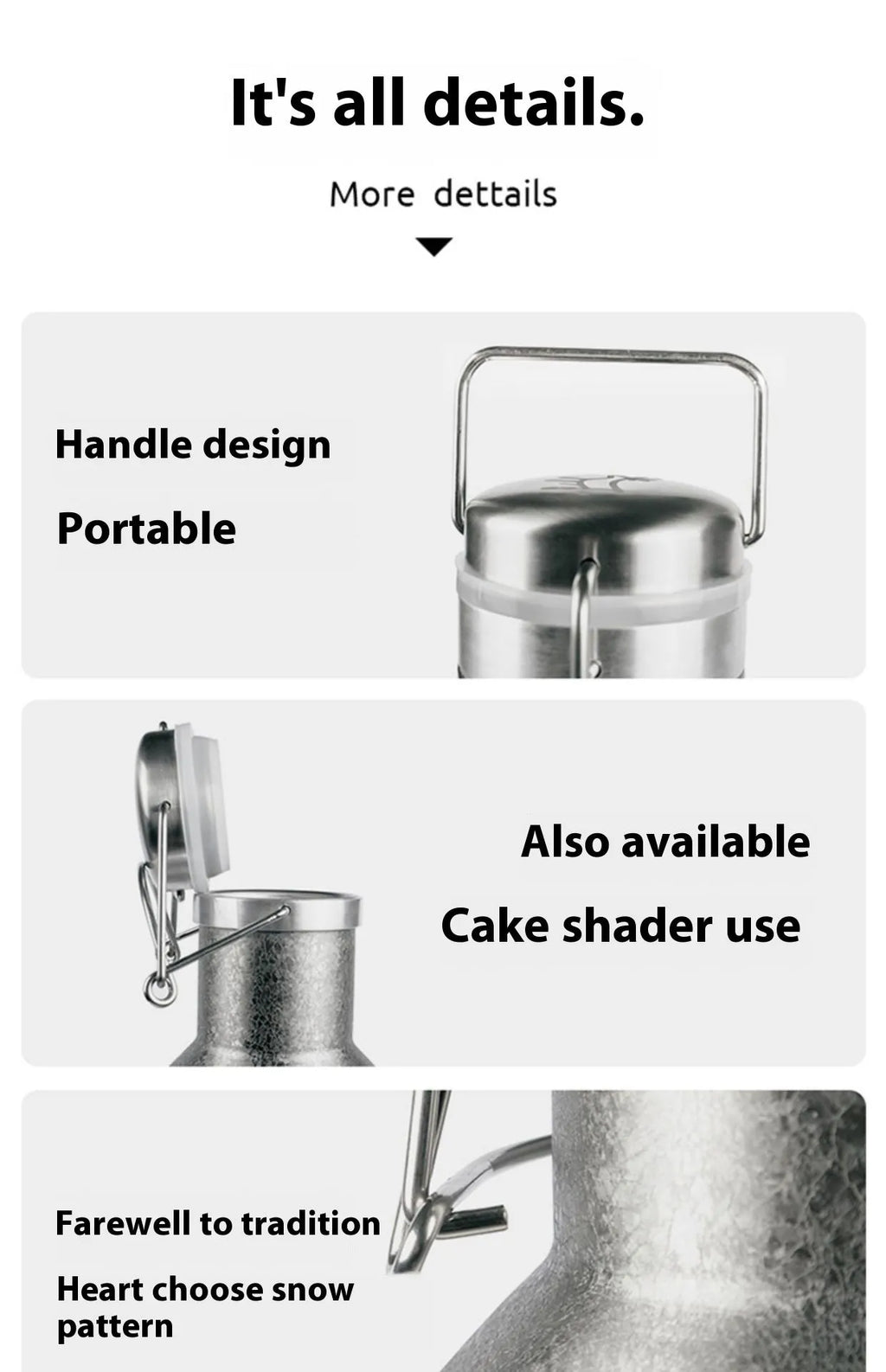 Large stainless steel outdoor thermal pot shown in single-layer and insulated double-layer versions.