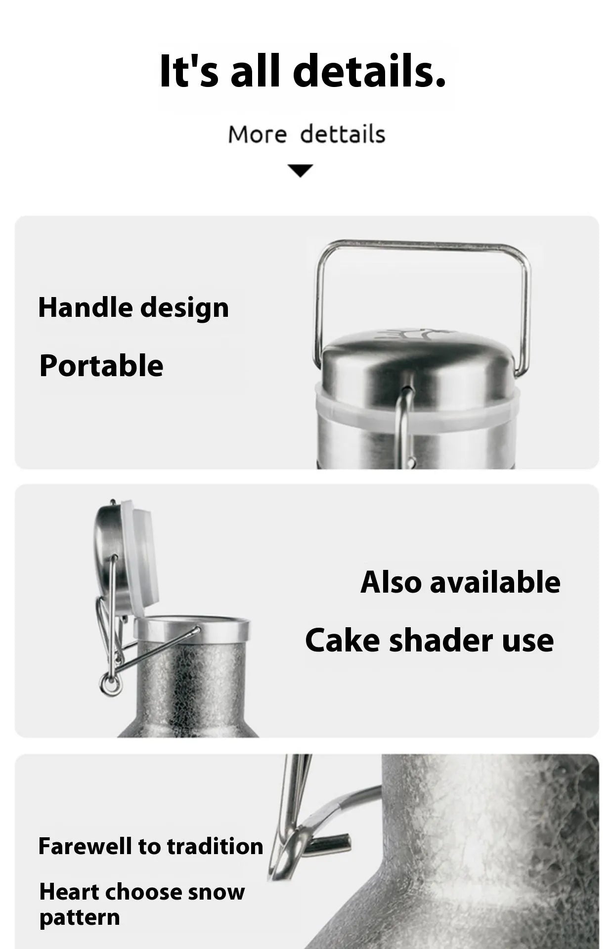 Large stainless steel outdoor thermal pot shown in single-layer and insulated double-layer versions.