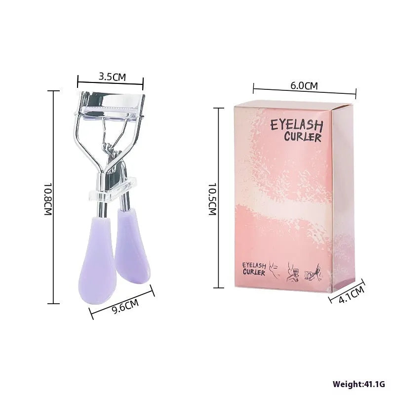 A4 carbon steel eyelash curler with comb attachment in selected colour