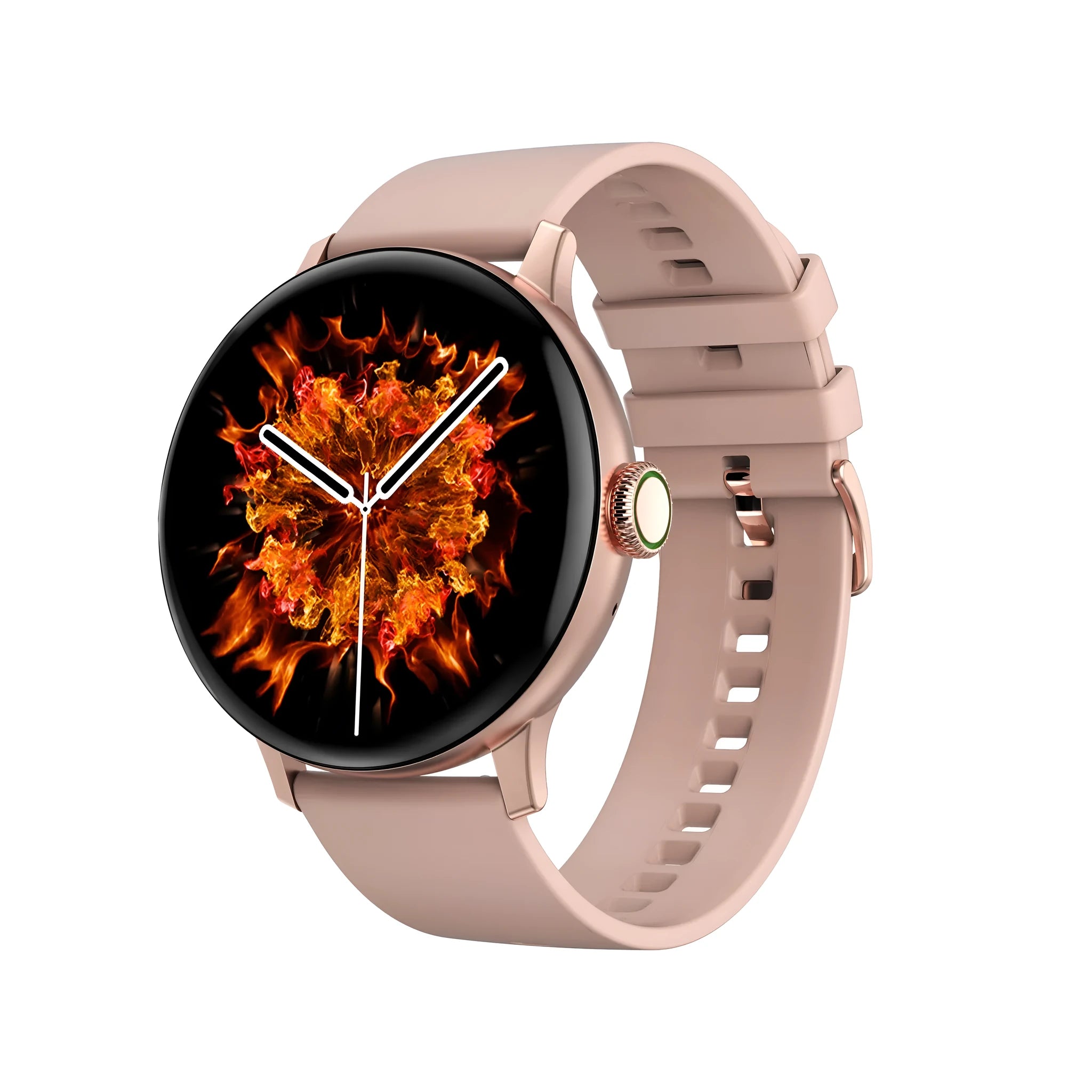 Bluetooth smart bracelet with touch screen showing heart rate display
