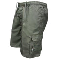 Men's loose-fit casual work trousers in polyester available in seven colours including camouflage patterns