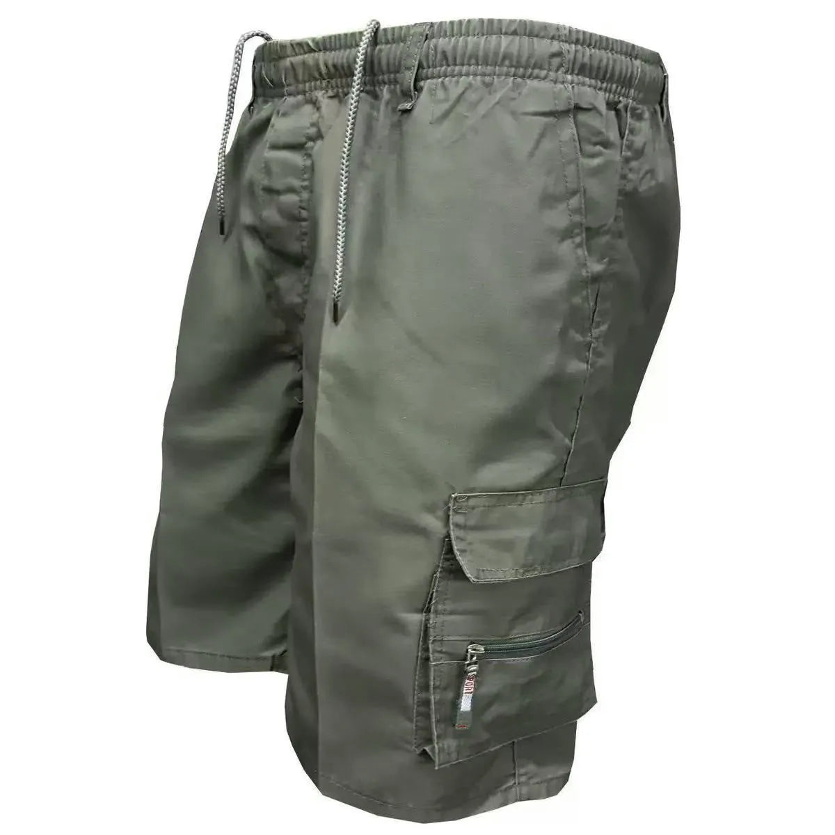 Men's loose-fit casual work trousers in polyester available in seven colours including camouflage patterns