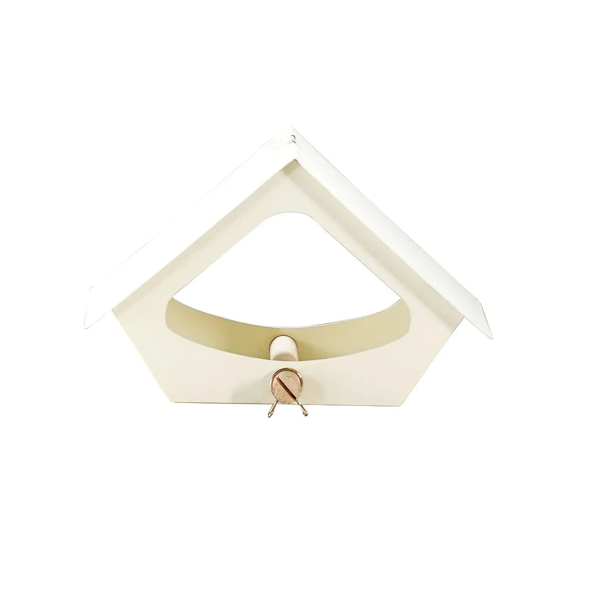 Iron bird nest feeder with European modern design in black or white colour options