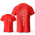 Men's Viking rune compass graphic t-shirt in pure cotton fabric