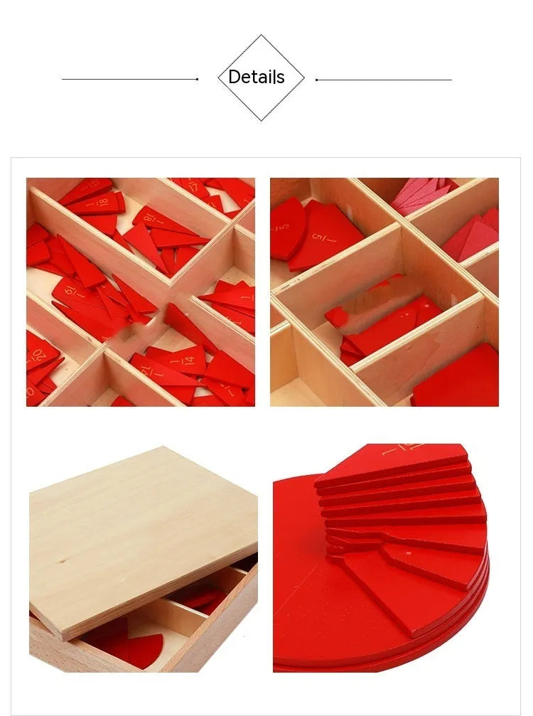 Wooden Montessori maths teaching aid for number decomposition and angle plate, available in 1-10, 11-20, and angle plate options