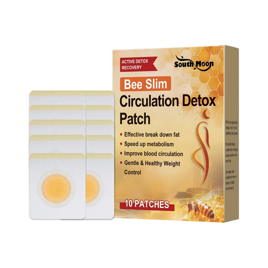 Pack of ten herbal body shaping navel patches with bee venom and argy wormwood ingredients