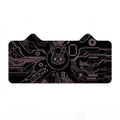 Oversized cat ear gaming desk mat with natural rubber non-slip base in a 1000x500mm size