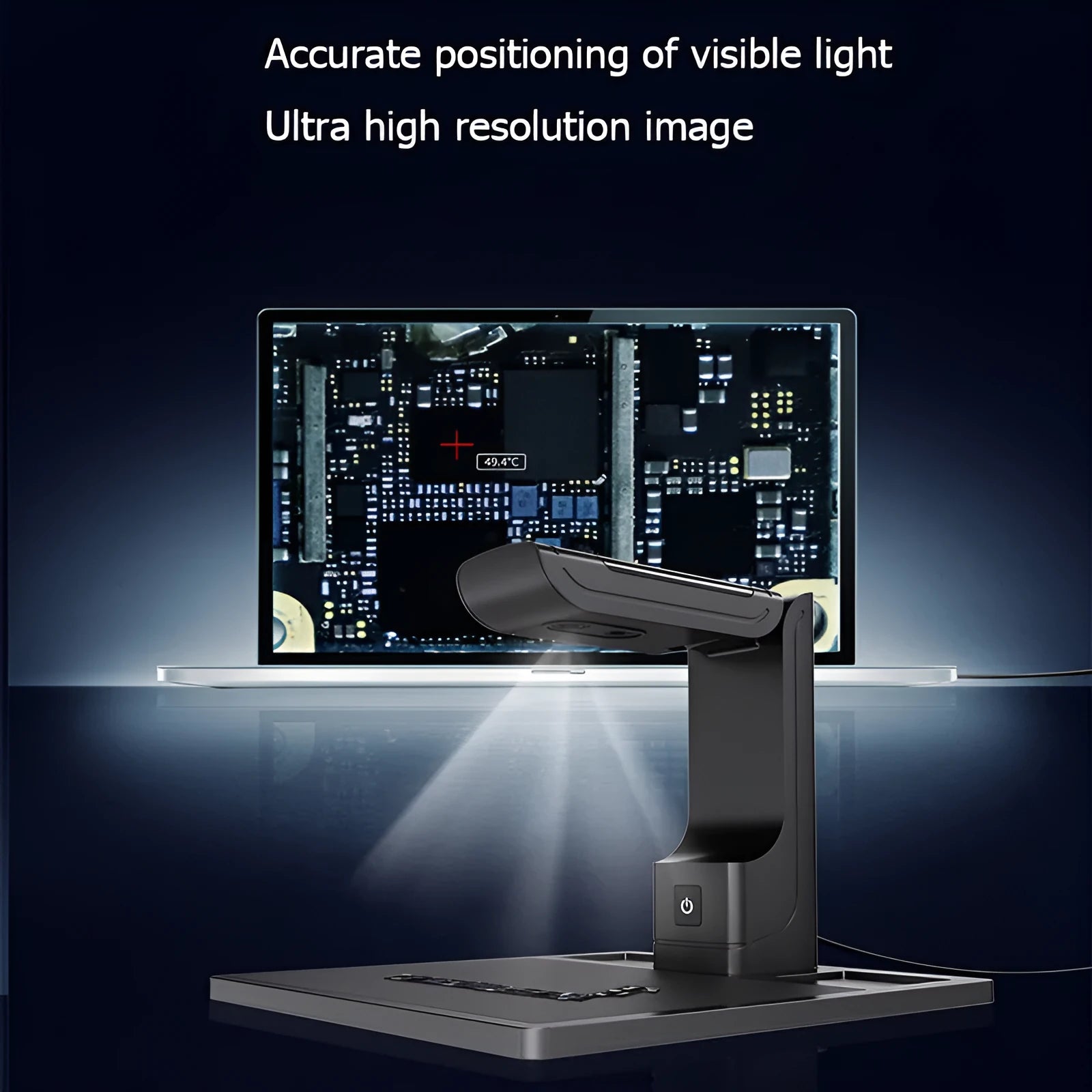 Black third-generation USB diagnostic instrument for mobile phone mainboards, measuring 48mm by 154mm.