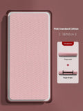Widened non-slip TPE gymnastic mat with guide lines, shown in mint green colour.
