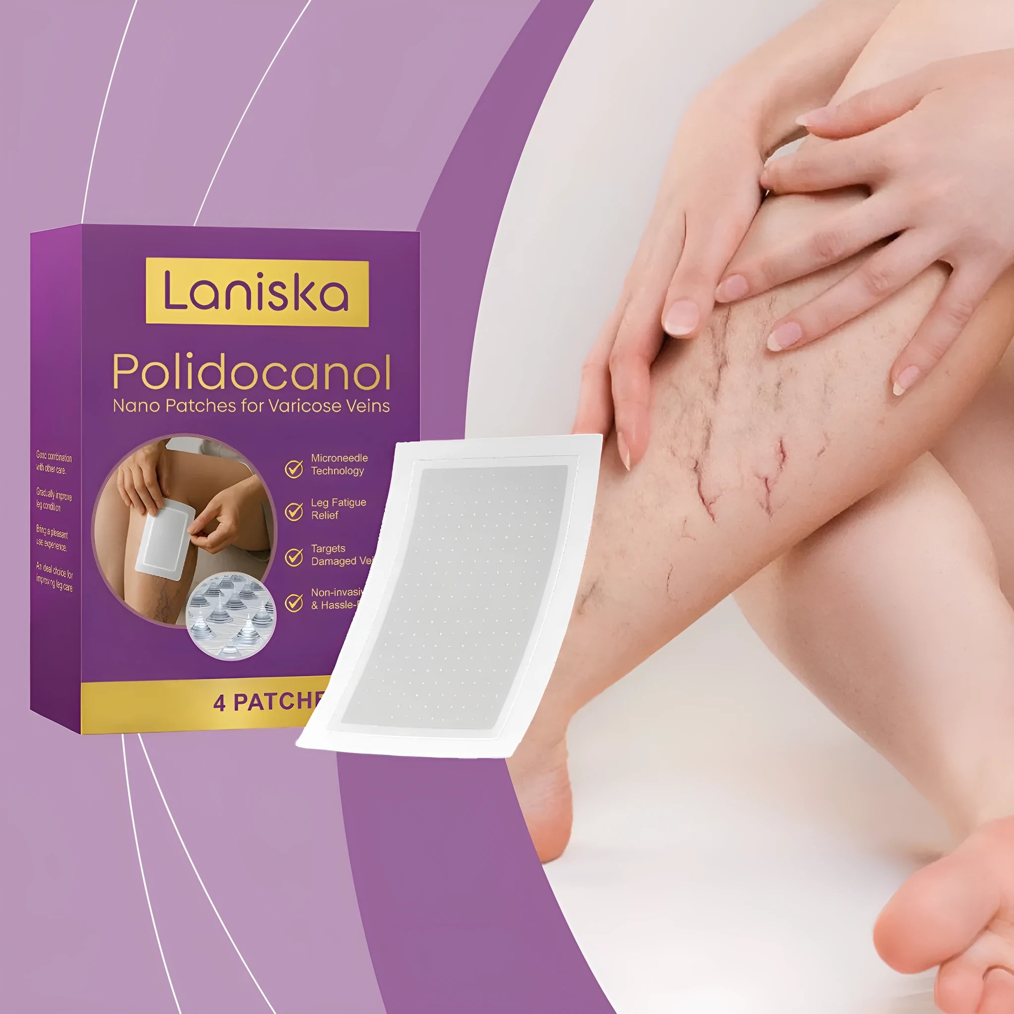 Four leg care microneedle patches with moxa leaf and ginger root ingredients for skin nourishment
