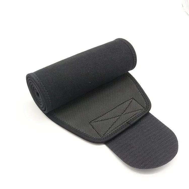Neoprene hot lumbar support belt for fitness and running sports in black colour
