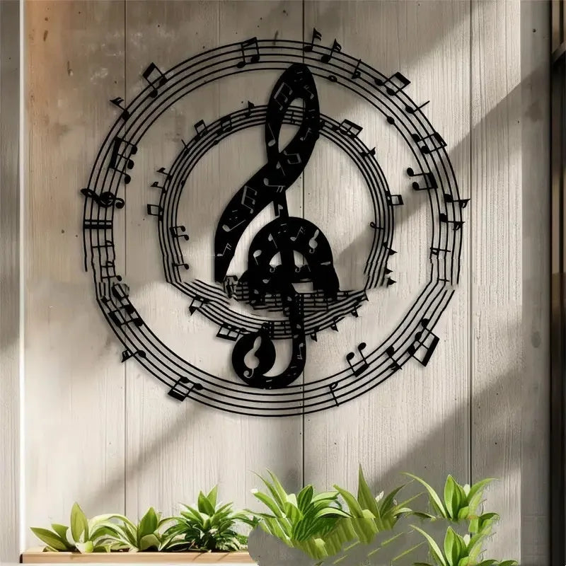 Black iron geometric wall pendant decoration for modern simplicity living room or bedroom