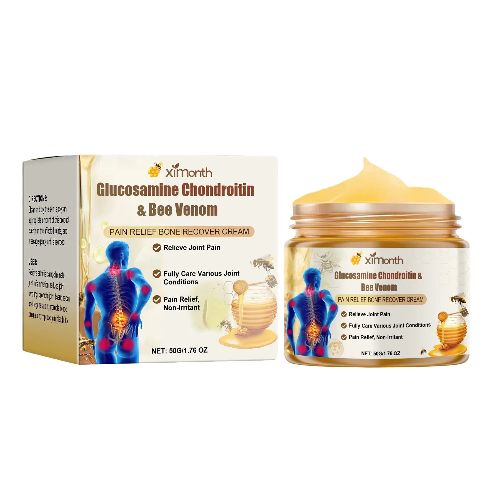 50g tube of joint and neck cream with bee venom and chondroitin