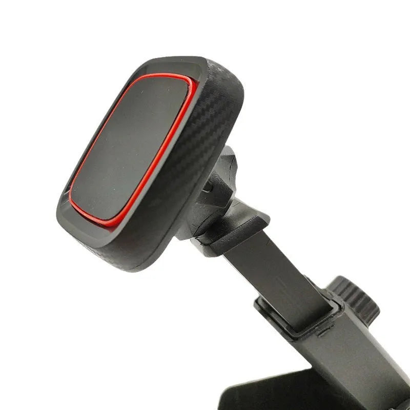 Hose black car phone holder mounted on vehicle air vent with long brush windshield navigation design
