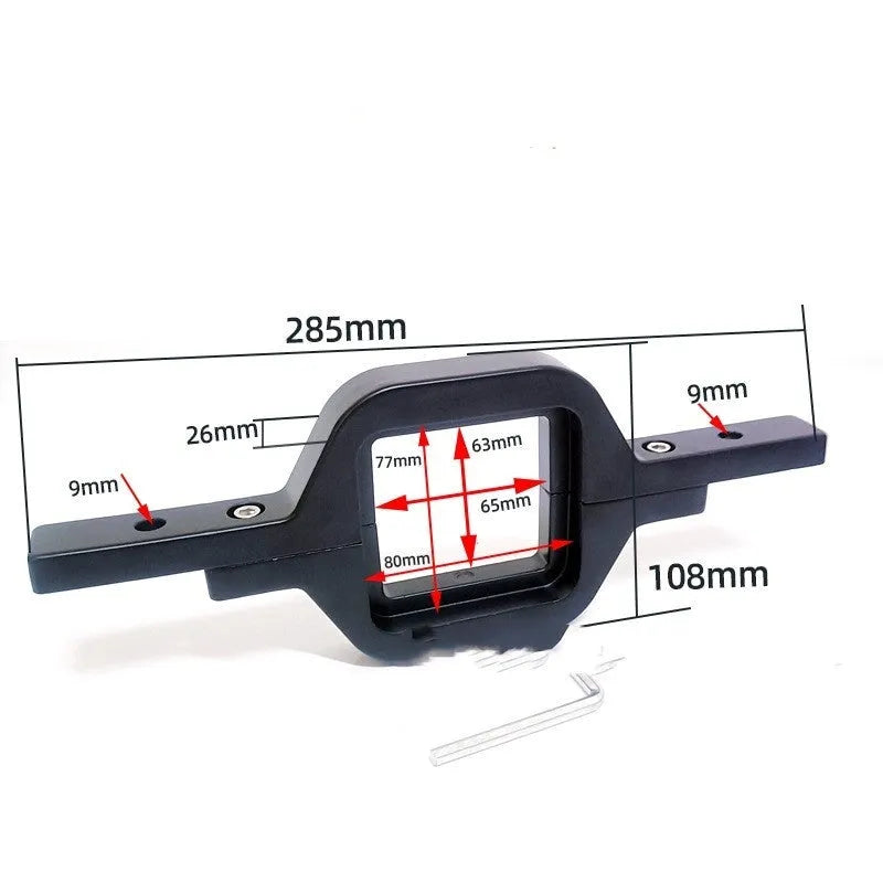 Black aluminium alloy LED reversing light bracket for Wrangler Jeep off-road vehicle