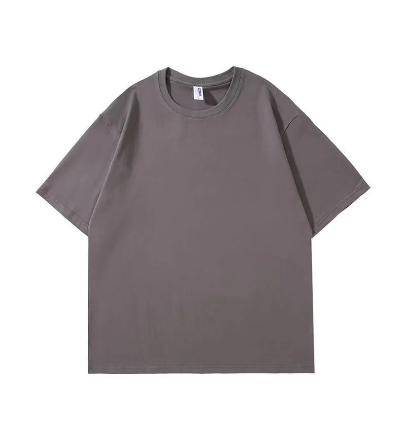 Men's heavyweight 240g cotton loose fit t-shirt in multiple solid colours