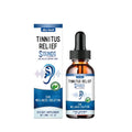 30ml bottle of tinnitus relief herbal supplement ear drops with dropper.