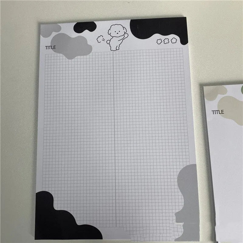 INS Wind Marshmallow Dog B5 sticky note paper pad with animal design cover