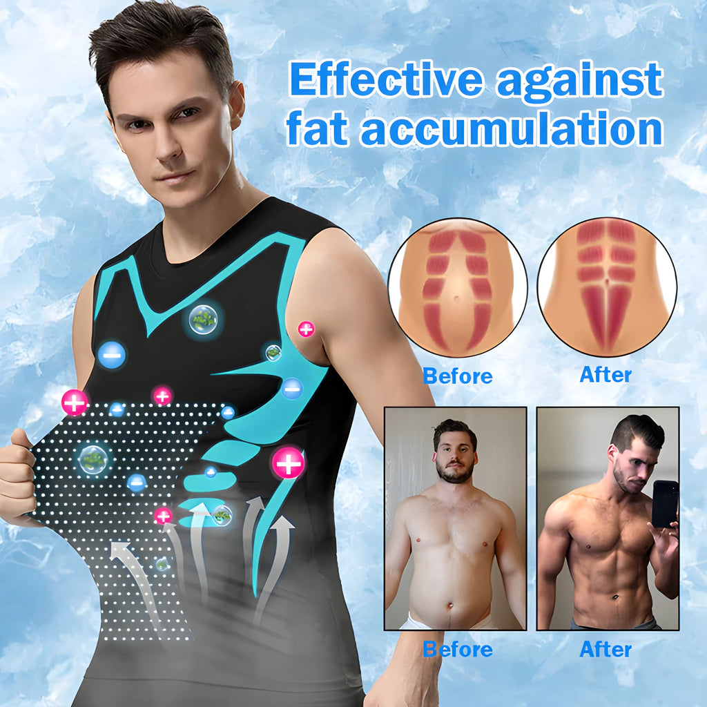 Men's quick-drying breathable slim fit workout vest in white, black, and grey for running and fitness
