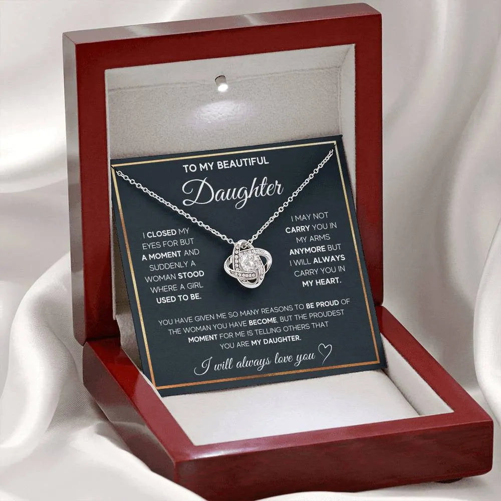 Silver metal four-leaf clover hollow jeweled pendant clavicle chain necklace