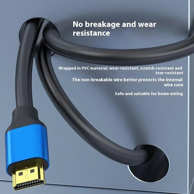 1.5 metre black HDMI cable with gold-plated aluminium alloy connectors for computer monitors