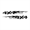 Fire Totem striped cartoon design reflective sticker for car body in multiple colours and sizes