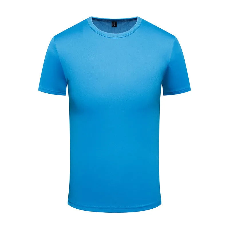 Men's solid colour ice silk quick-drying T-shirt in multiple colour options