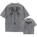 Men's oversized loose fit cotton t-shirt with drop shoulder short sleeves in a solid colour.