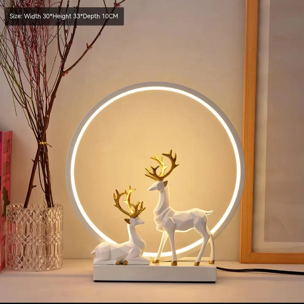 Bride dowry wedding night light in noble gold or white finish with button or remote control.