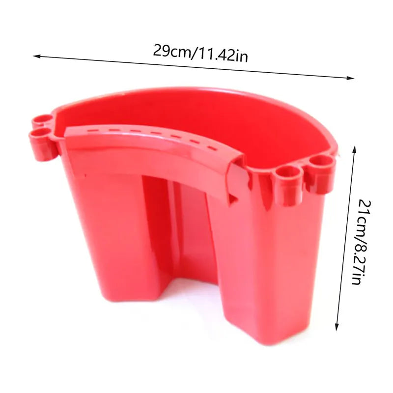 20-litre polypropylene car wash bucket in black, red, blue or pink colour with sturdy handle