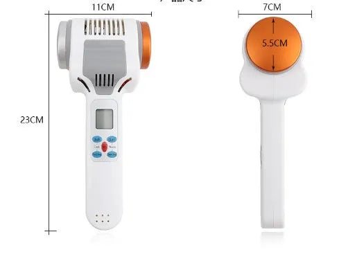 Hot and cold compress dual-use beauty instrument with blue light and red light facial massager for household skincare