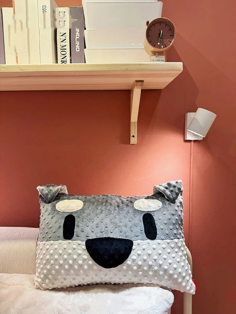 West Highland puppy pillow cushion measuring 50x35cm in grey and white colour options