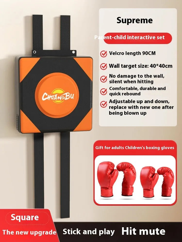 Hanging boxing wall target with multiple size options including round and square shapes